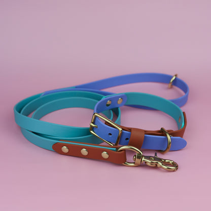 Tri colour leash 120-180cm