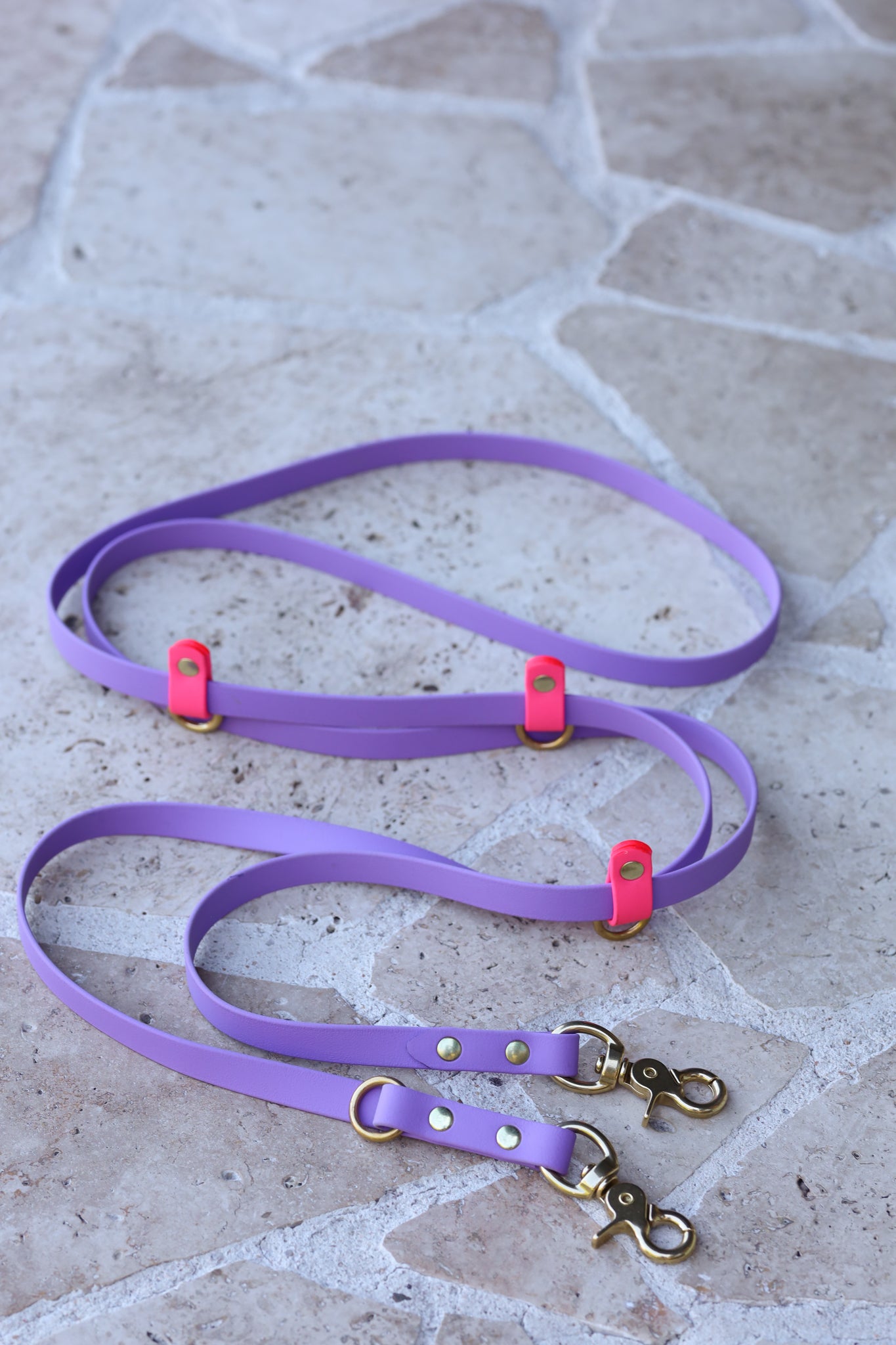 Sample sale 250cm multifunction leash amethyst / pink