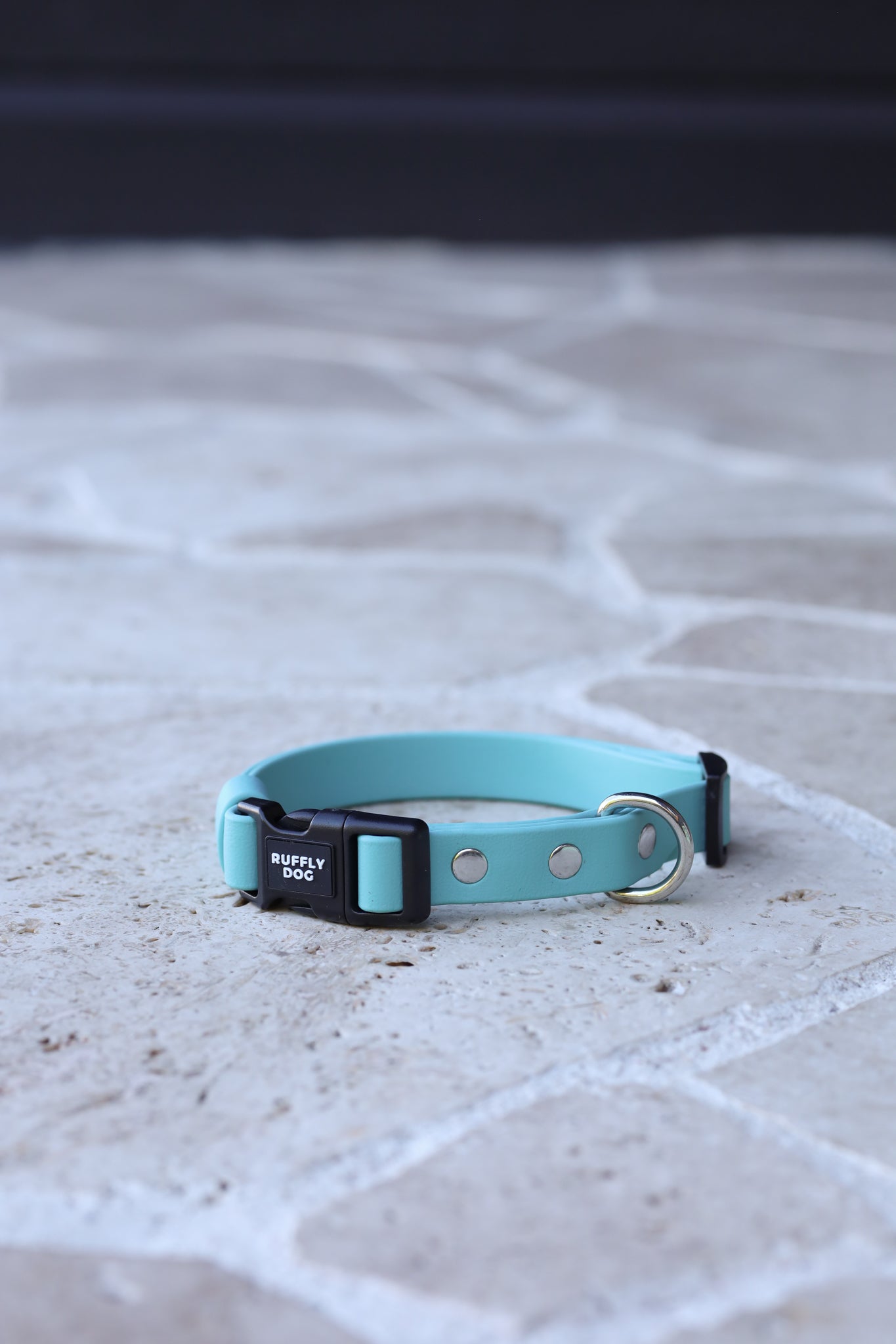 Sample sale 19mm Medium adjustable collar Dusty turquoise