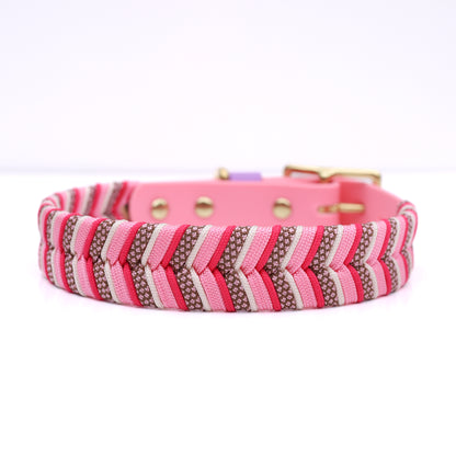 Fishtail braid paracord collar - Zahara